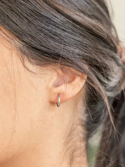Endless Hoop Earrings ethical & sustainable jewelry made from recycled sterling silver#metal_sterling-silver