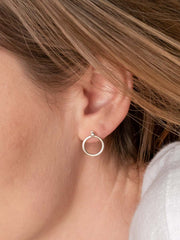 Halo Earring Jackets ethical & sustainable jewelry made from recycled sterling silver#metal_sterling-silver