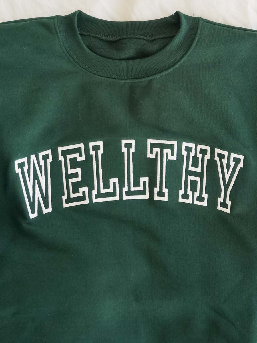 Wellthy Varsity Crewneck