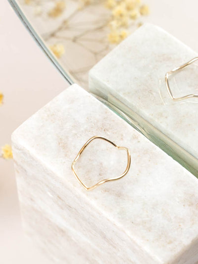 Zig Zag Ring ethical & sustainable jewelry made from recycled gold vermeil#metal_gold-vermeil