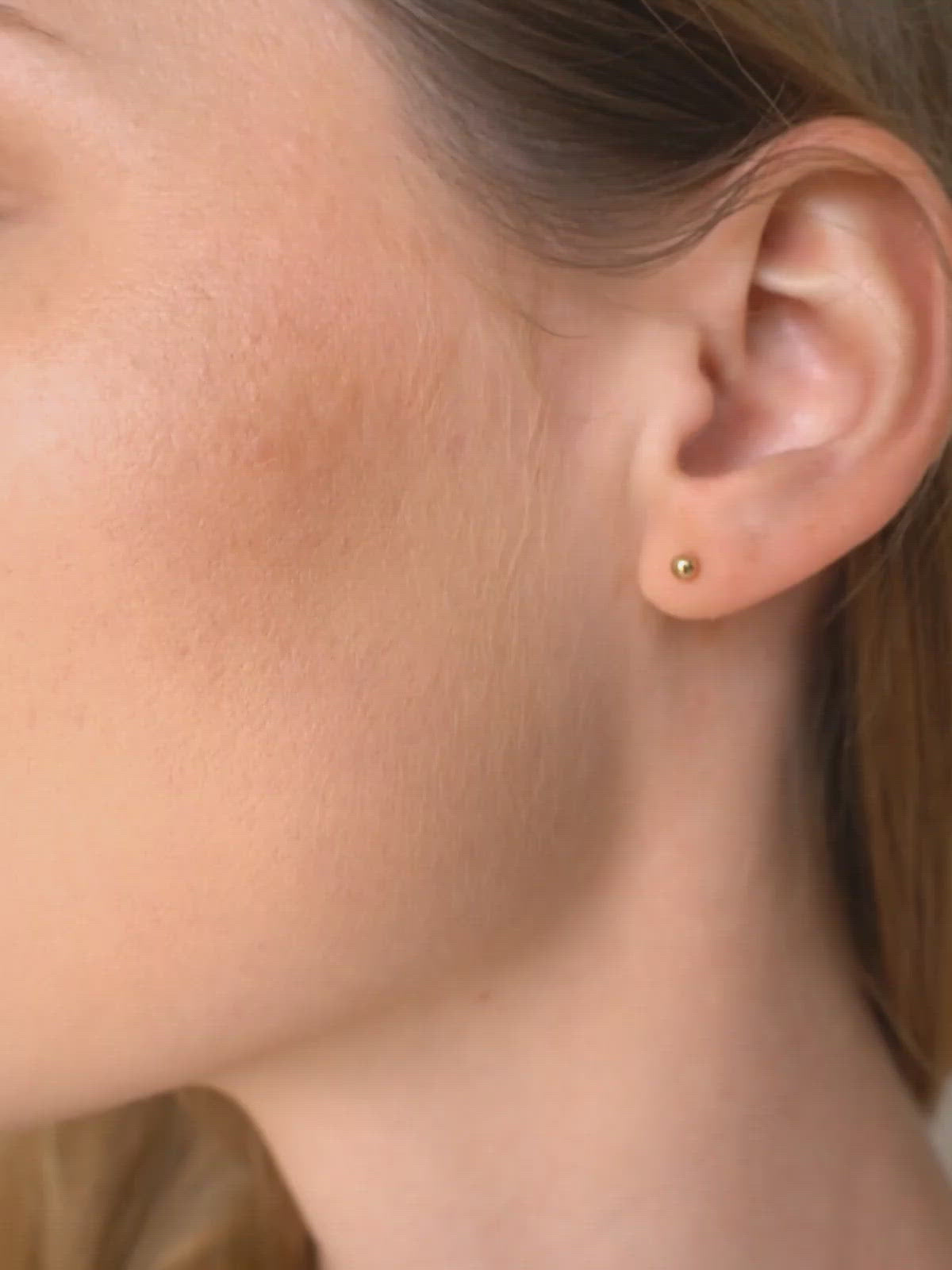 Dot Stud Earrings ethical & sustainable jewelry made from recycled gold vermeil#metal_gold-vermeil