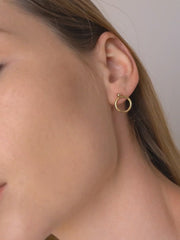 Halo Earring Jackets ethical & sustainable jewelry made from recycled 14k yellow gold#metal_14k-yellow-gold