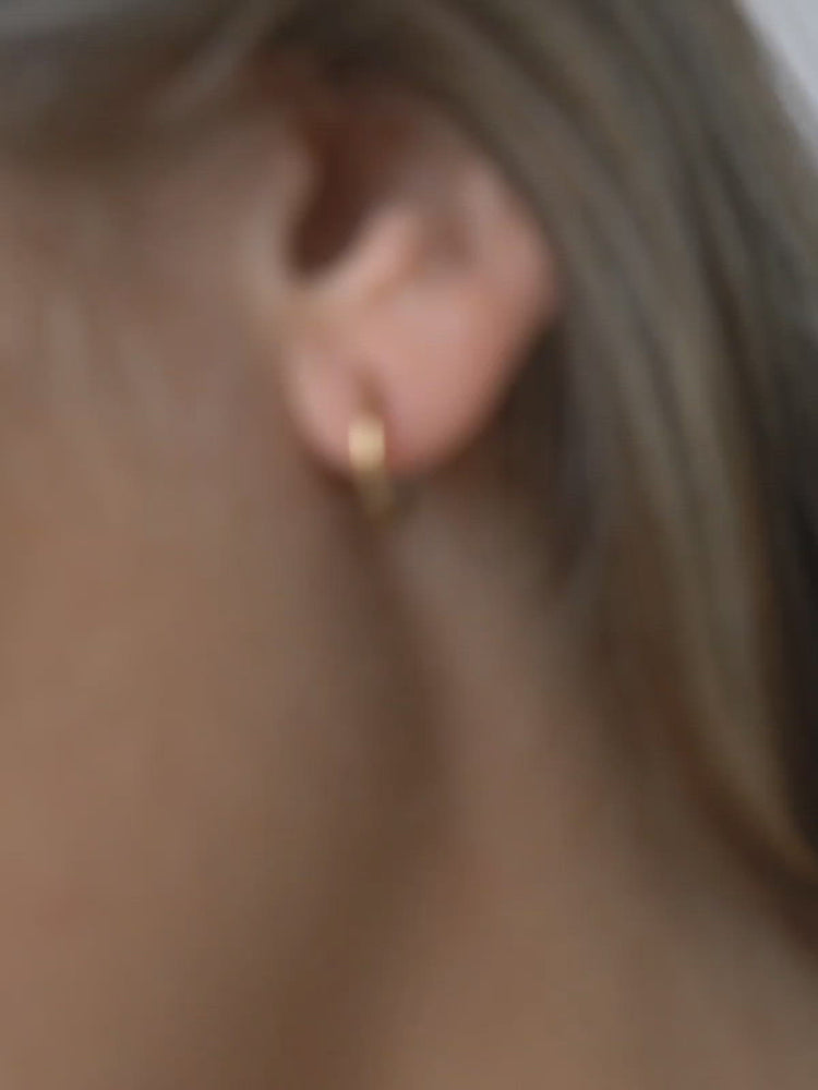 Endless Hoop Earrings ethical & sustainable jewelry made from recycled gold vermeil#metal_gold-vermeil