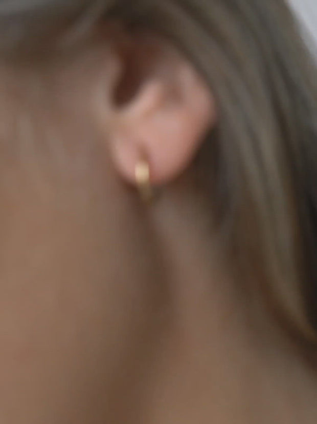 Endless Hoop Earrings ethical & sustainable jewelry made from recycled gold vermeil