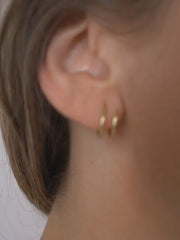 Spiral Earrings ethical & sustainable jewelry made from recycled 14k yellow gold#metal_14k-yellow-gold