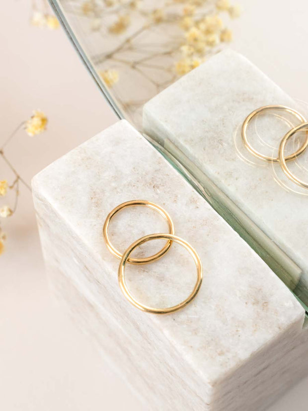 Basic Band Ring ethical & sustainable jewelry made from recycled gold vermeil