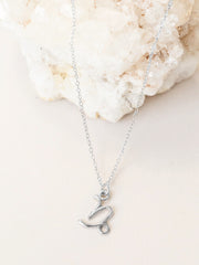 Capricorn Zodiac Pendant Necklace ethical & sustainable jewelry made from recycled sterling silver#metal_sterling-silver