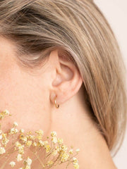 Endless Hoop Earrings ethical & sustainable jewelry made from recycled gold vermeil#metal_gold-vermeil