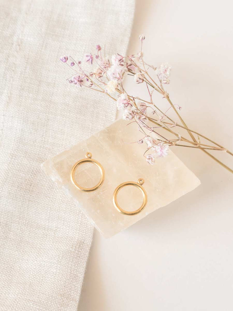 Halo Earring Jackets ethical & sustainable jewelry made from recycled gold vermeil#metal_gold-vermeil