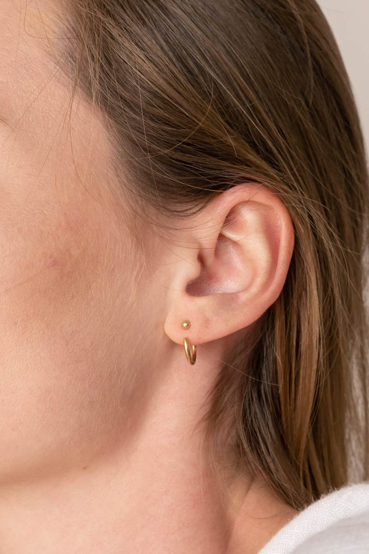 Hoop Earring Jackets ethical & sustainable jewelry made from recycled gold vermeil#metal_gold-vermeil