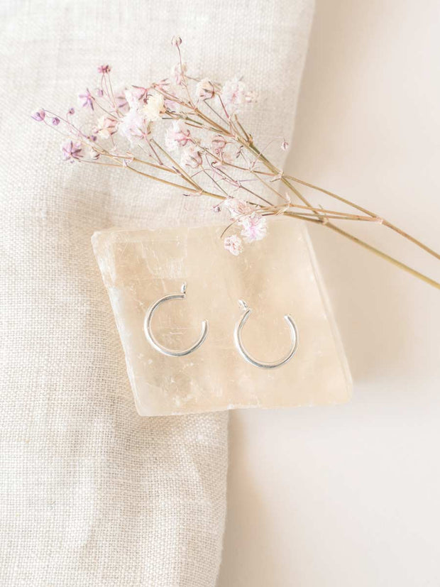 Hoop Earring Jackets ethical & sustainable jewelry made from recycled sterling silver