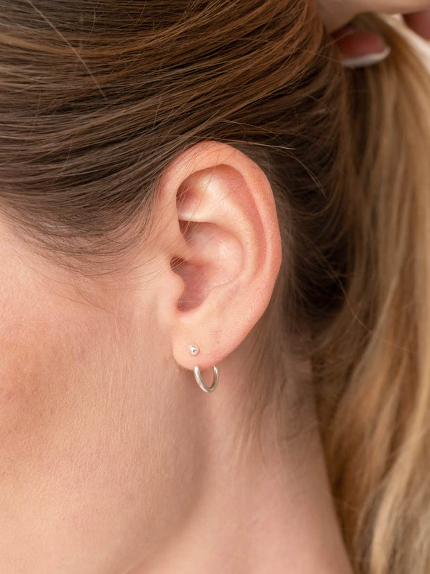 Hoop Earring Jackets ethical & sustainable jewelry made from recycled sterling silver