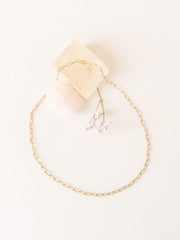 Paperclip Chain Necklace ethical & sustainable jewelry made from recycled gold vermeil#metal_gold-vermeil