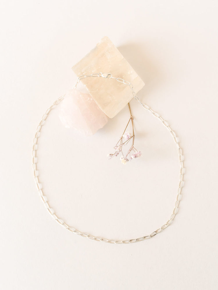 Paperclip Chain Necklace ethical & sustainable jewelry made from recycled sterling silver#metal_sterling-silver