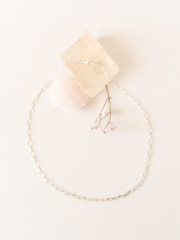 Paperclip Chain Necklace ethical & sustainable jewelry made from recycled sterling silver