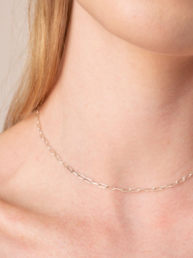 Paperclip Chain Necklace ethical & sustainable jewelry made from recycled sterling silver
