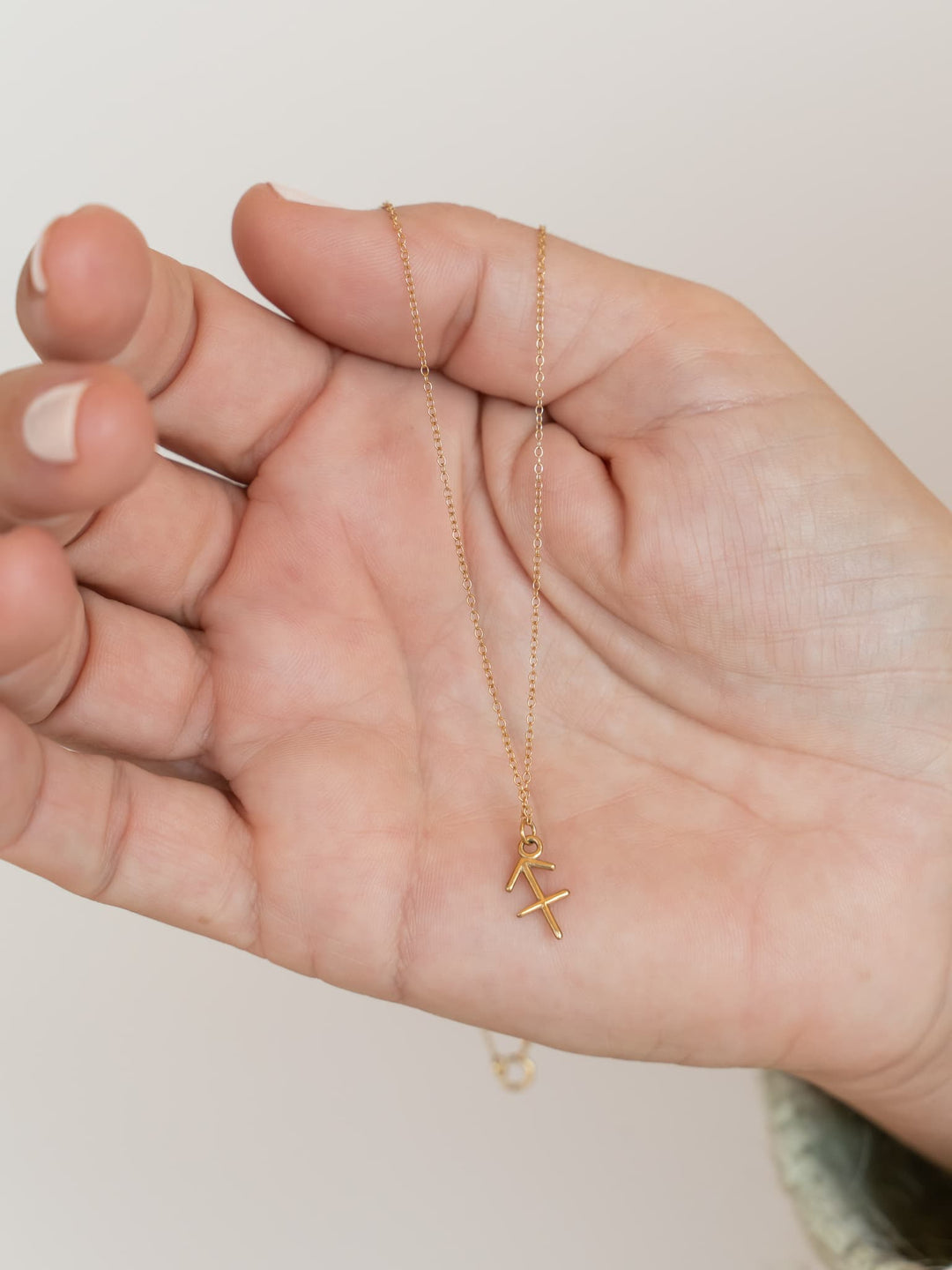 Sagittarius Zodiac Pendant Necklace ethical & sustainable jewelry made from recycled gold vermeil#metal_gold-vermeil