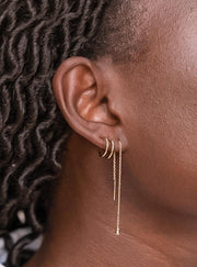 Spiral Earrings ethical & sustainable jewelry made from recycled gold vermeil#metal_gold-vermeil