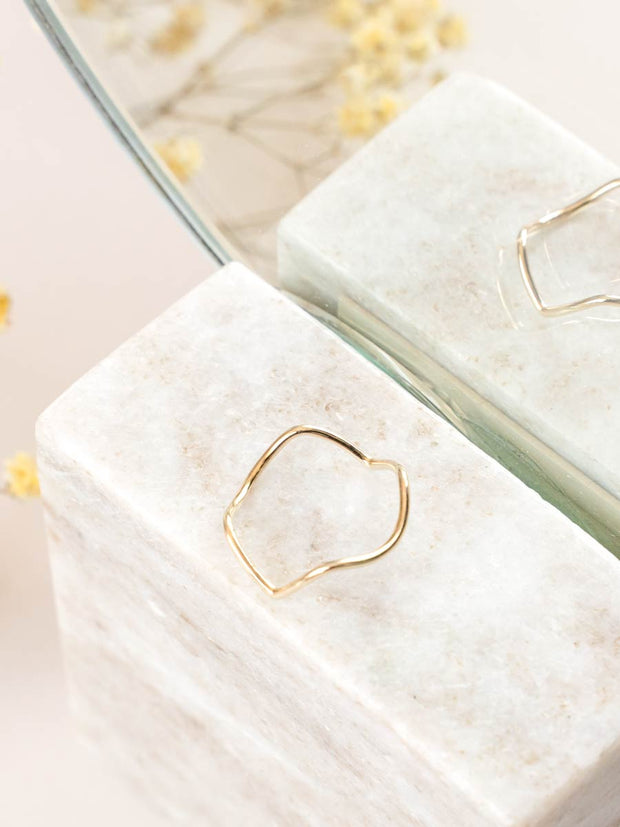 Zig Zag Ring ethical & sustainable jewelry made from recycled gold vermeil