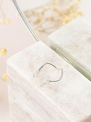 Zig Zag Ring ethical & sustainable jewelry made from recycled sterling silver#metal_sterling-silver