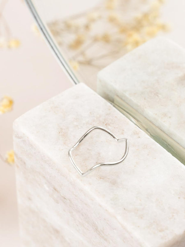 Zig Zag Ring ethical & sustainable jewelry made from recycled sterling silver