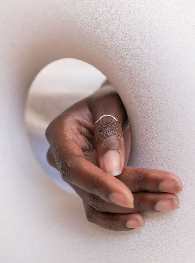 Zig Zag Ring ethical & sustainable jewelry made from recycled sterling silver#metal_sterling-silver